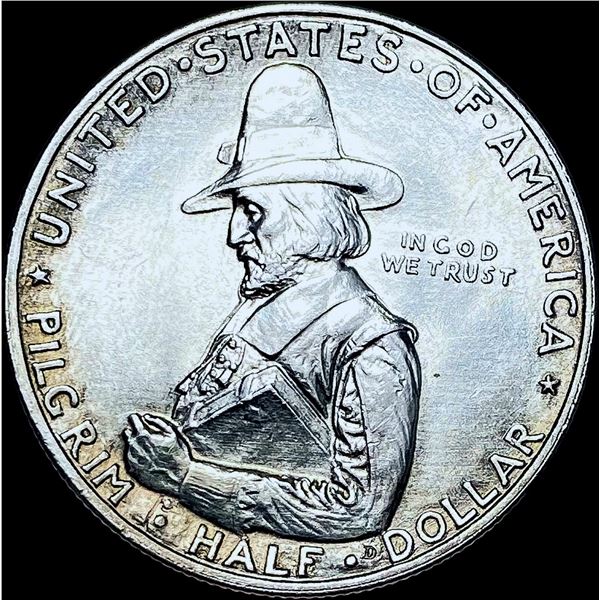 1920 Silver Pilgrim Half Dollar GEM BU