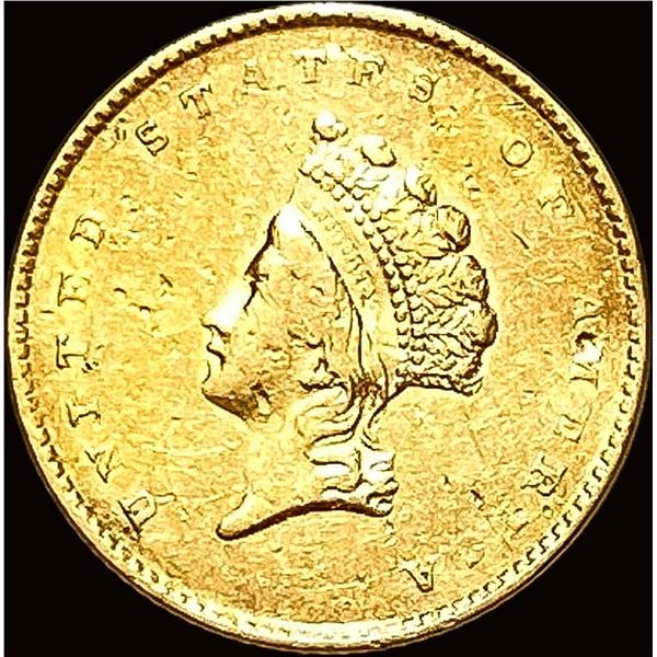 1855 Gold $1 Indian Princess Head CLOSELY UNC