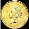 Image 1 : 1855 Gold $1 Indian Princess Head CLOSELY UNC