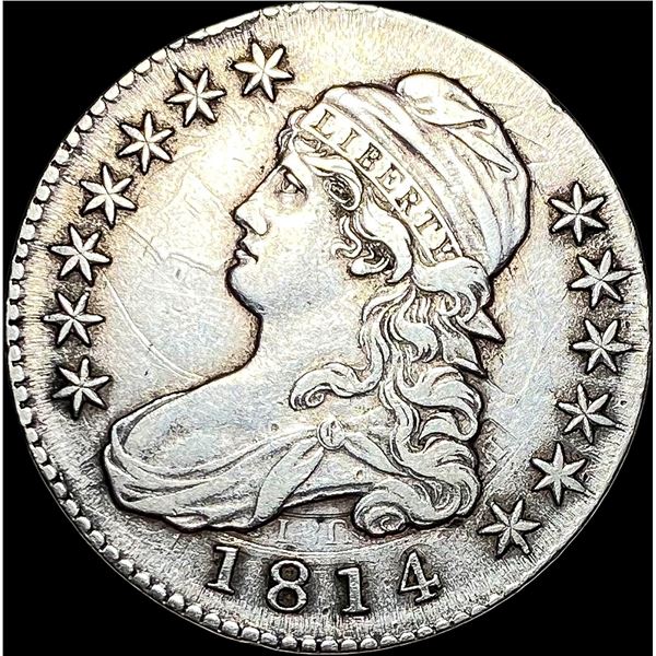1814 Capped Bust Half Dollar NEARLY UNCIRCULATED
