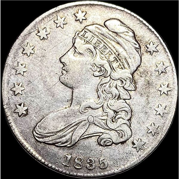 1835 Capped Bust Half Dollar NEARLY UNCIRCULATED