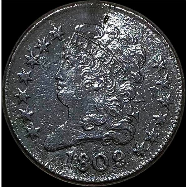 1809 Classic Head Half Cent LIGHTLY CIRCULATED