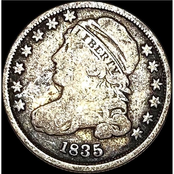 1835 Capped Bust Dime LIGHTLY CIRCULATED