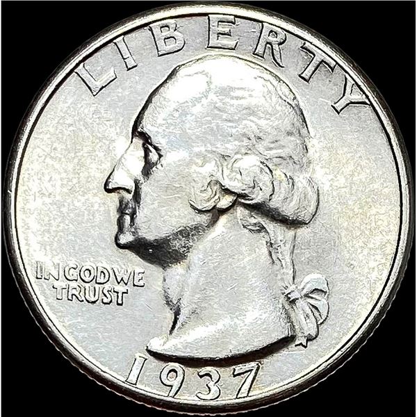 1937-S Silver Washington Quarter UNCIRCULATED