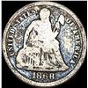 Image 1 : 1868 Seated Liberty Dime NICELY CIRCULATED