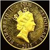 Image 1 : 2015 Niue Gold 1/25oz $25 Statue of Liberty CHOICE PROOF