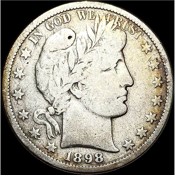 1898-S Barber Half Dollar NICELY CIRCULATED