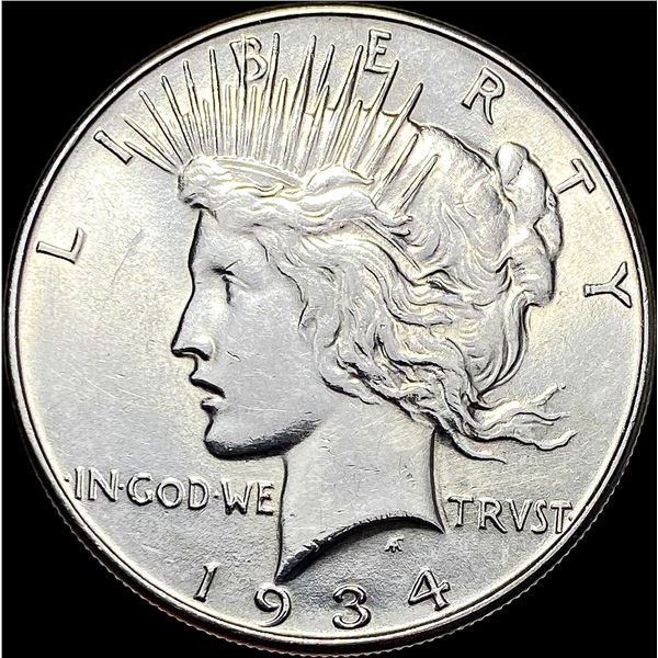 1934 Silver Peace Dollar CLOSELY UNCIRCULATED