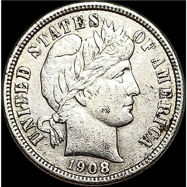 1908-D Silver Barber Dime CLOSELY UNCIRCULATED