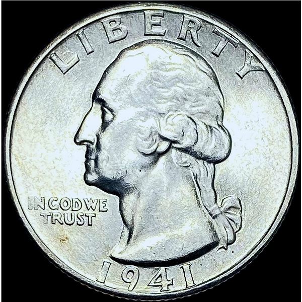 1941-D Silver Washington Quarter CHOICE BU