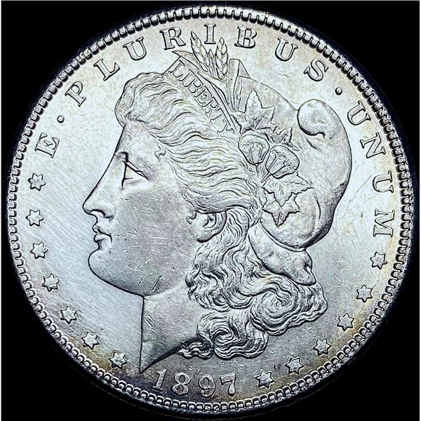 1897-S Silver Morgan Dollar CHOICE BU