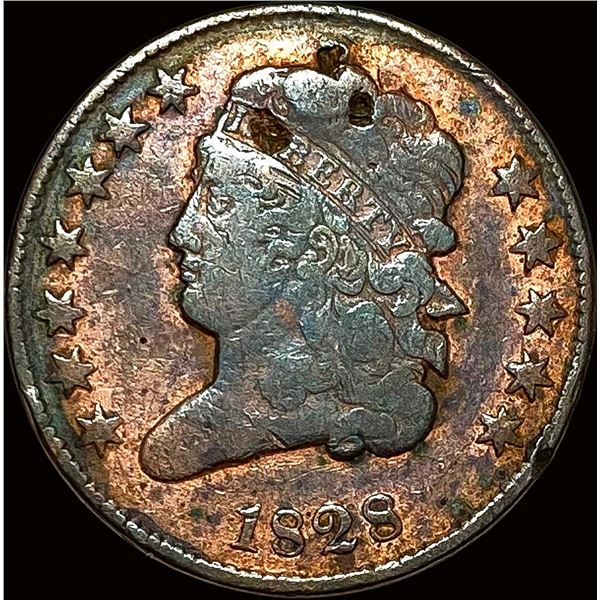 1828 Coronet Head Half Cent NICELY CIRCULATED