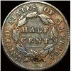 Image 2 : 1828 Coronet Head Half Cent NICELY CIRCULATED