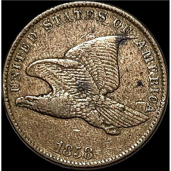 1858 Flying Eagle Cent NEARLY UNCIRCULATED