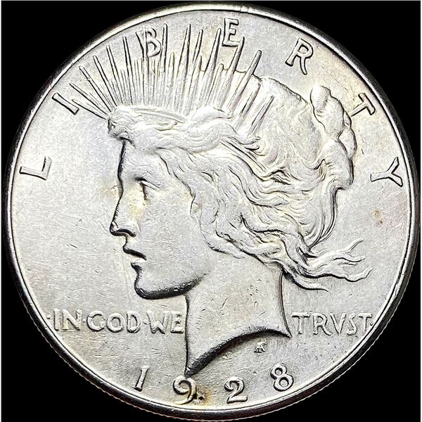 1928-S Silver Peace Dollar CLOSELY UNCIRCULATED