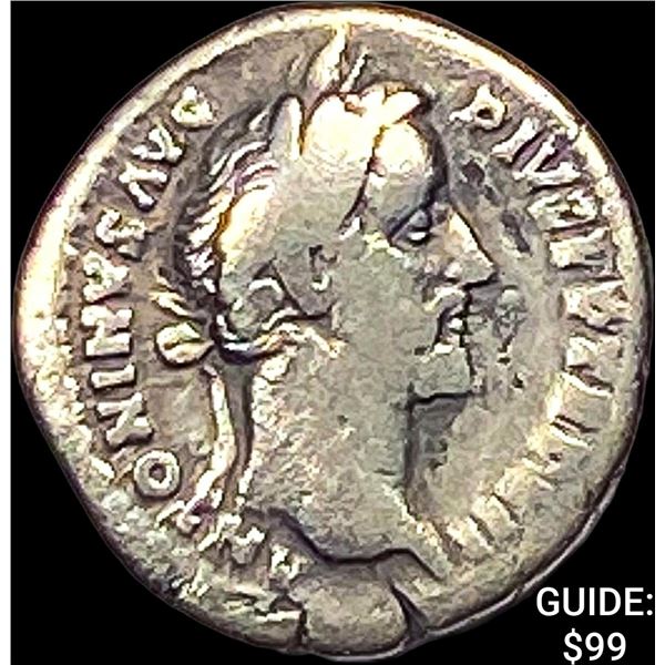 Roman Ant. Pius 138-161 AD Silver Denarius NEARLY UNCIRCULATED
