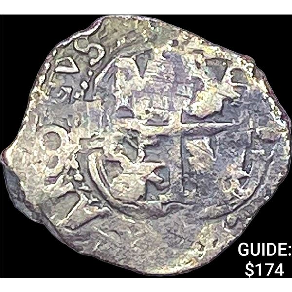 1500s-1600s Spanish Colonial Silver Cob NEARLY UNCIRCULATED