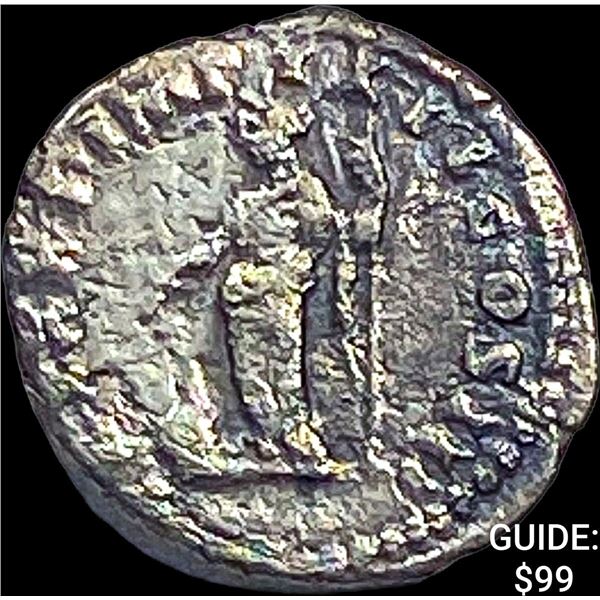 Roman Commononus, AD 177-192 Silver Denarius NEARLY UNCIRCULATED