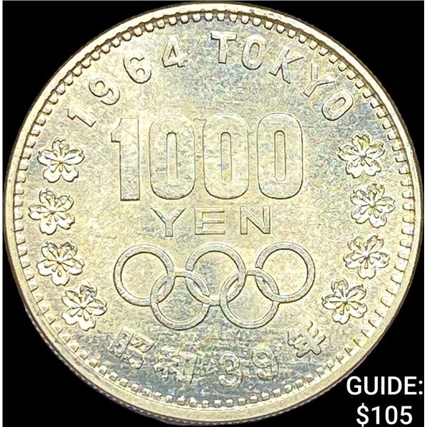1964 Japan Silver 1000 Yen UNCIRCULATED