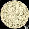 Image 1 : 1921-1923 Soviet Union Silver 10 Kopecks CLOSELY UNCIRCULATED
