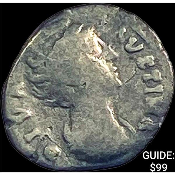 Roman, Faustina Sr. 138-141 AD Silver Denarius ABOUT UNCIRCULATED