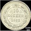 Image 1 : 1921-1923 Soviet Union Silver 10 Kopecks CLOSELY UNCIRCULATED