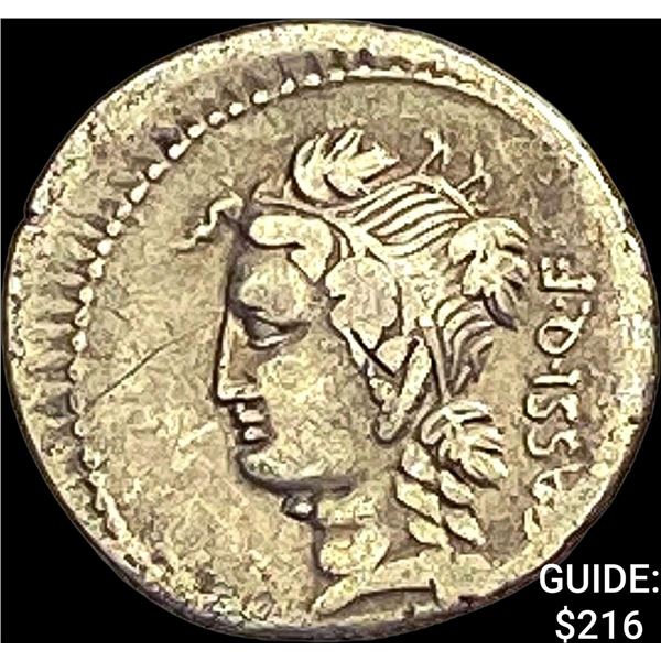 Roman Rep, 78 BC Silver Denarius NEARLY UNCIRCULATED