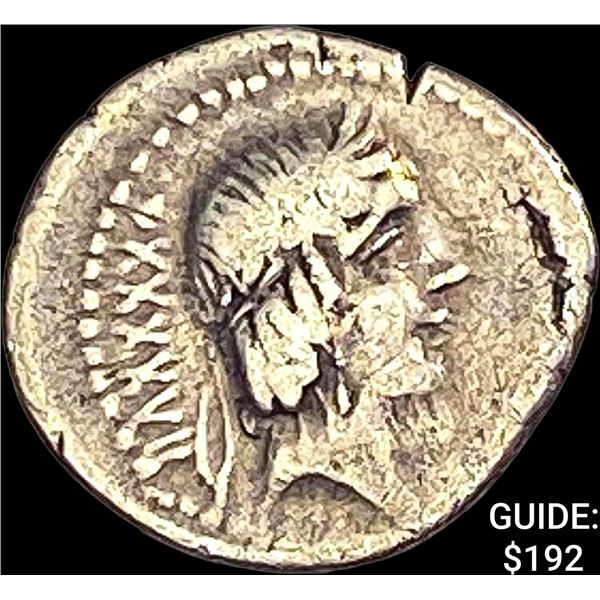 Roman Rep, 90 BC Silver Denarius NEARLY UNCIRCULATED