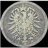 Image 2 : 1875-F Germany Silver 1 Reichsmark NEARLY UNCIRCULATED