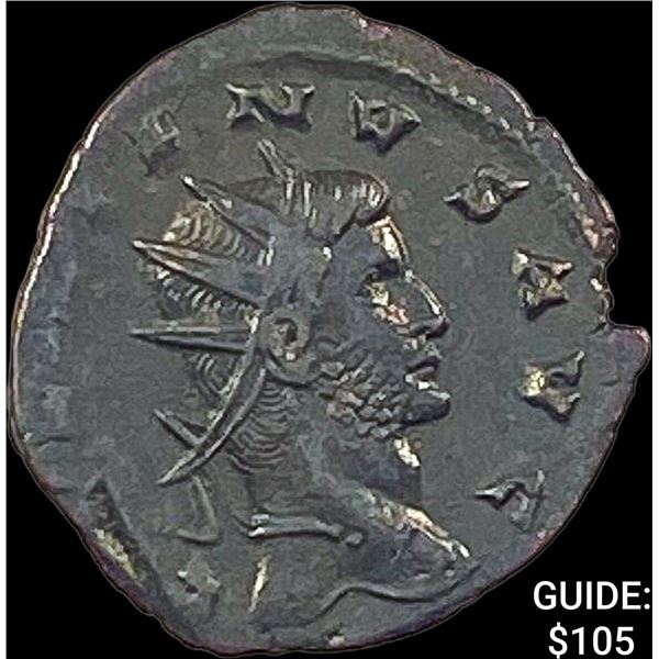 Roman Gallienus, 253-268 AD BI DBL Denarius CHOICE AU