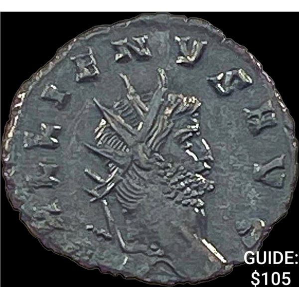 Roman Gallienus, 253-268 AD BI DBL Denarius CHOICE AU