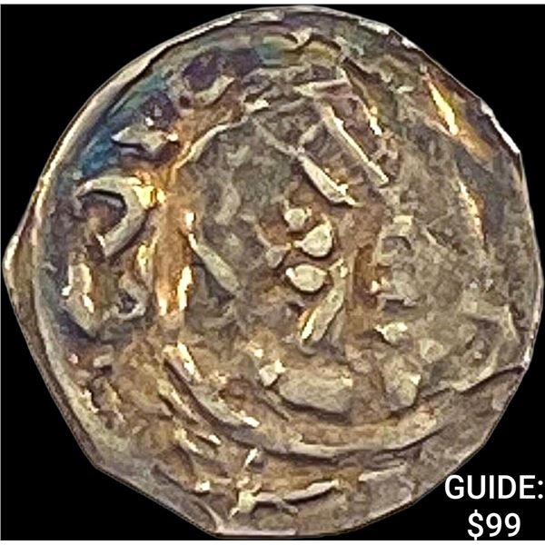 900-1200 AD Medieval Bohemia Silver Bracteate NEARLY UNCIRCULATED