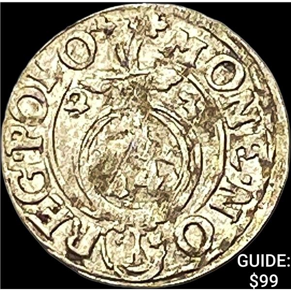 1587-1632 Poland Sigismund III Silver 3 Polker CHOICE AU