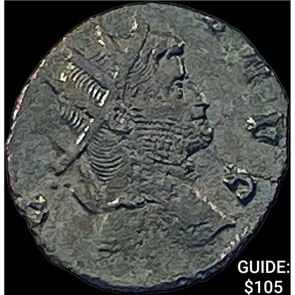 Roman Gallienus, 253-268 AD BI DBL Denarius CHOICE AU