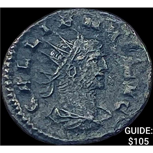 Roman Gallienus, 253-268 AD BI DBL Denarius CHOICE AU