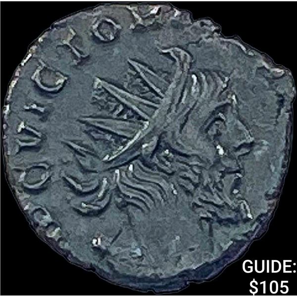 Romano Victorinus 269-271 AD BI DBL Denarius CHOICE AU