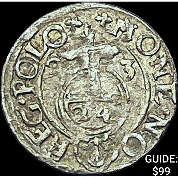 Poland Sigismund III Silver 3 Polker CHOICE AU