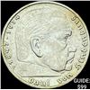 Image 1 : 1936-F Germany Silver 5 Reichsmark CLOSELY UNCIRCULATED