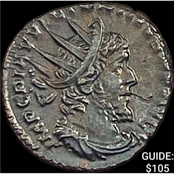 Romano Victorinus 269-271 AD BI DBL Denarius CHOICE AU