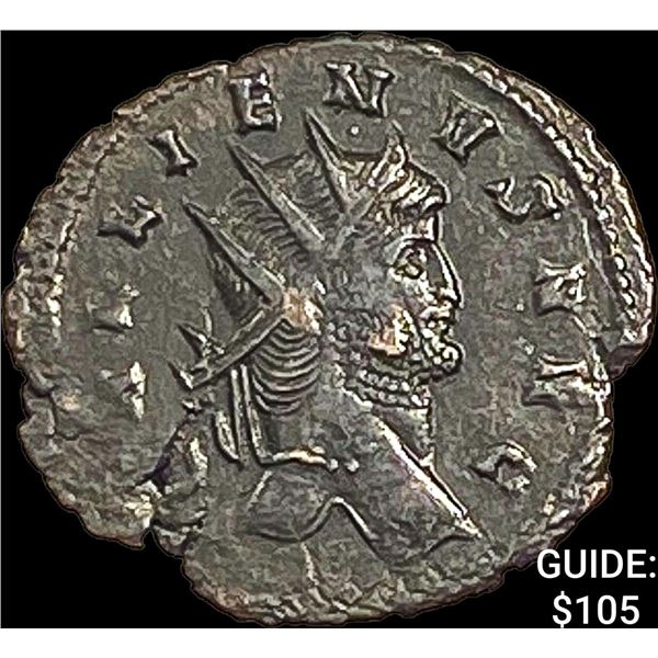 Roman Gallienus, 253-268 AD BI DBL Denarius CHOICE AU