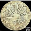 Image 1 : 1894Mo AM Mexico Silver 8 Reales Cap & Ray NEARLY UNCIRCULATED