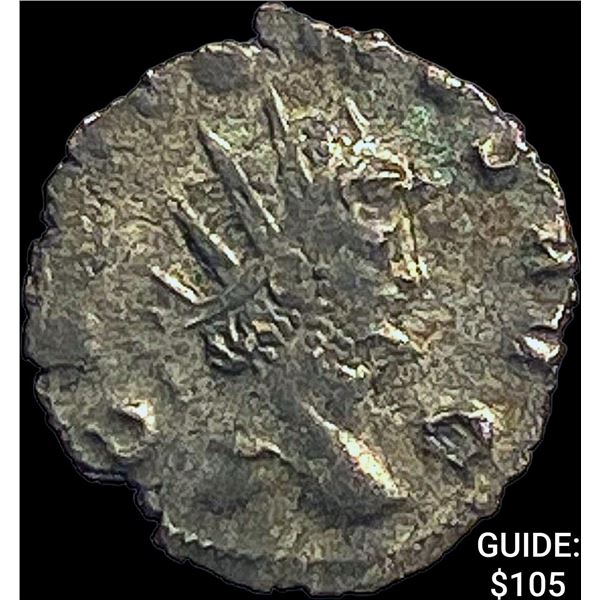 Roman Gallienus, 253-268 AD BI DBL Denarius CHOICE AU
