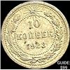 Image 1 : 1921-1923 Soviet Union Silver 10 Kopecks UNCIRCULATED