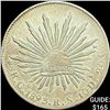 Image 1 : 1893Go RS Mexico Silver 8 Reales Cap & Ray CLOSELY UNCIRCULATED