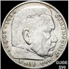 Image 1 : 1936-D Germany Silver 5 Reichsmark CLOSELY UNCIRCULATED