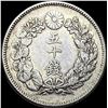 Image 2 : 1906-1912 Japan Silver 50 Sen CLOSELY UNCIRCULATED