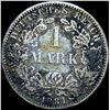 Image 2 : 1881-A German Silver 1 Reichsmark NEARLY UNCIRCULATED