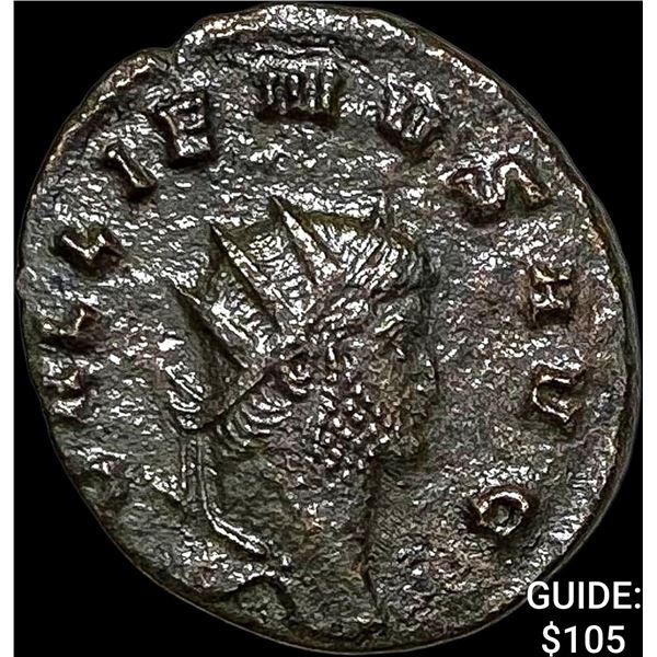 Roman Gallienus, 253-268 AD BI DBL Denarius CHOICE AU