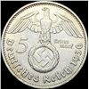 Image 2 : 1936-D Germany Silver 5 Reichsmark CLOSELY UNCIRCULATED