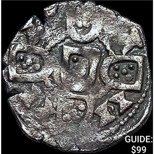 1261-1325 Portugal Crusades Dinis I Silver Dinero NEARLY UNCIRCULATED